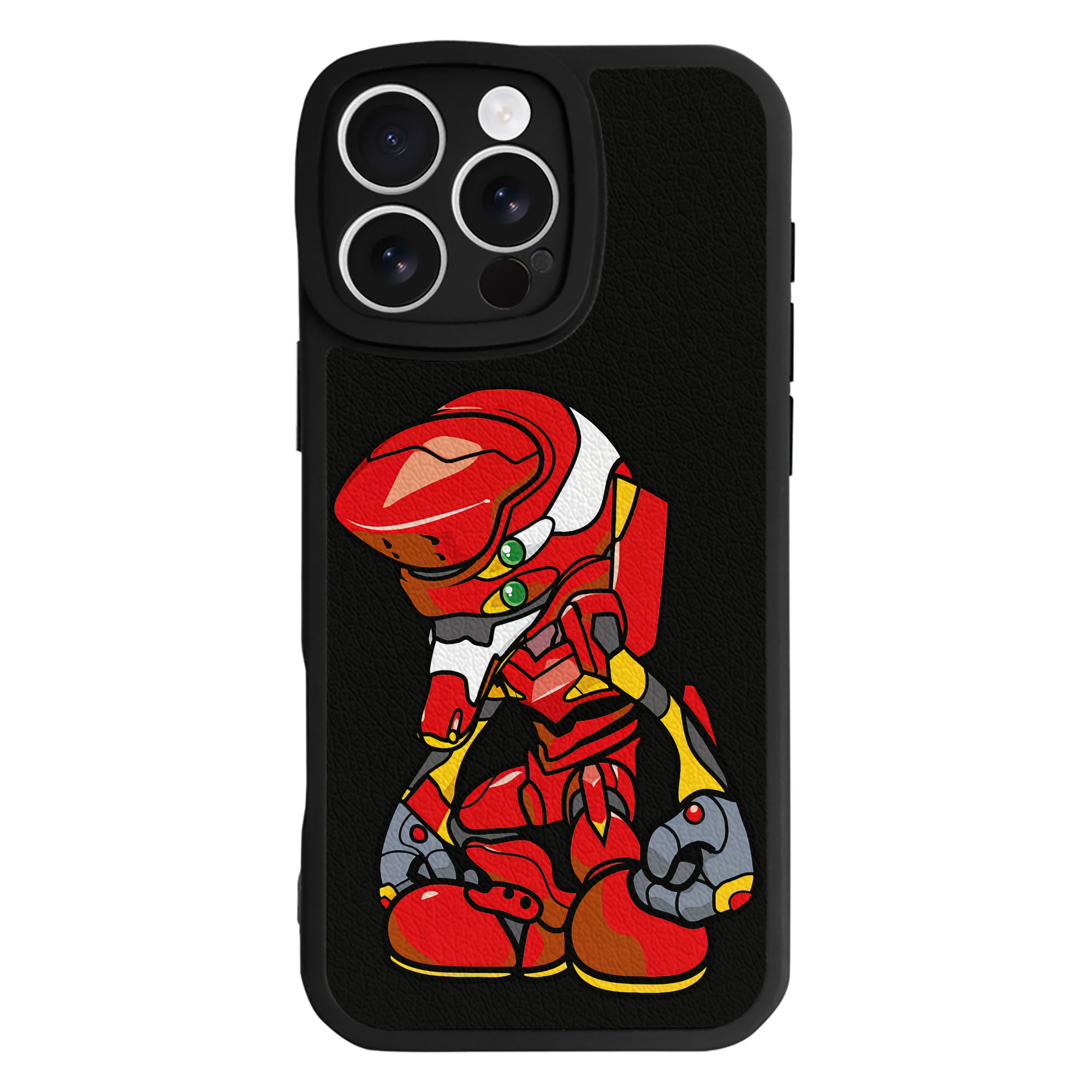 （画像用） EVA 新世紀エヴァンゲリオン 【iPhone 16シリーズ対応】シリコンスマホケース（レザー調） 材質：シリコン